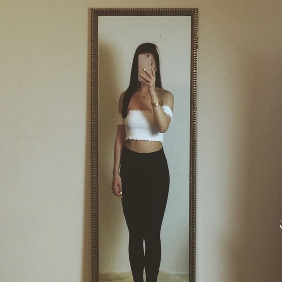 Wavy Crop Top - Baby Blue - Picture 3 of 8